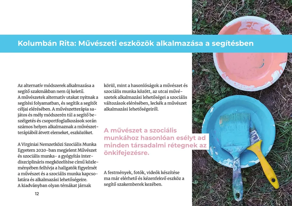 A „Falra festett álmok" album 12. oldala