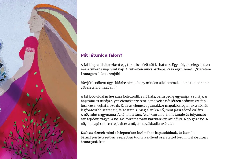 A „Falra festett álmok" album 132. oldala