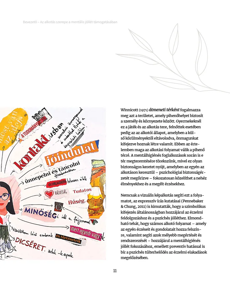 A word-and-image collage — expressing feelings