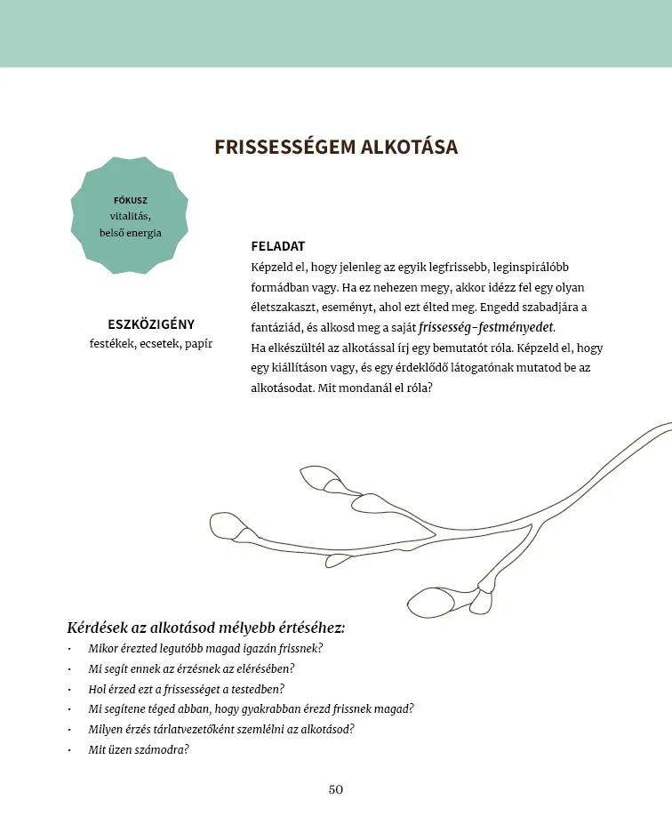 "Creating my freshness" — an exercise's description and questions